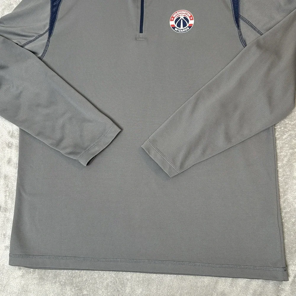 NBA TX3 Cool Washington Wizards Jacket Mens Size XL Active Wear 1/4 Zip Pullover